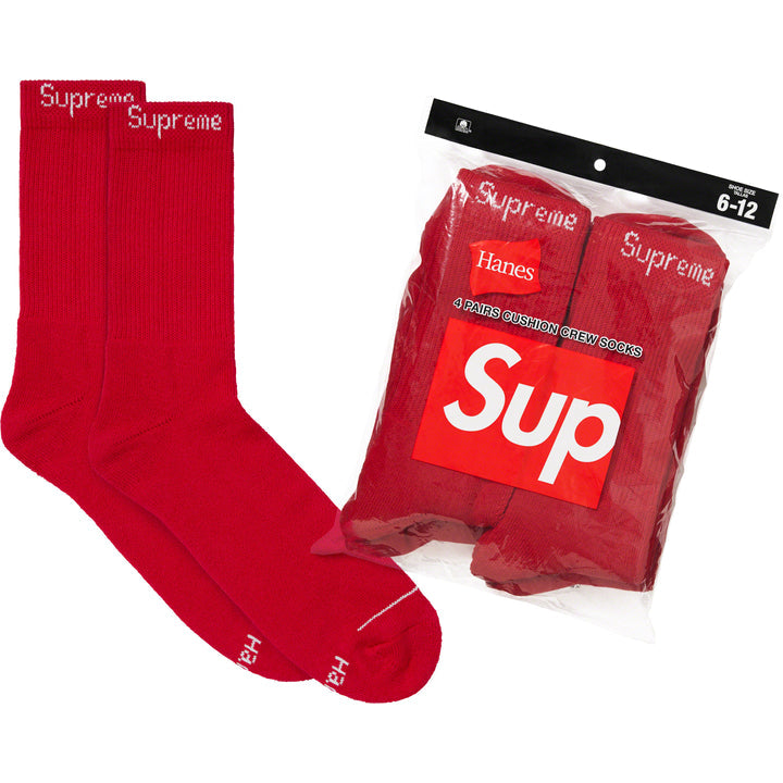 Supreme®/Hanes® Crew Socks 4 Un