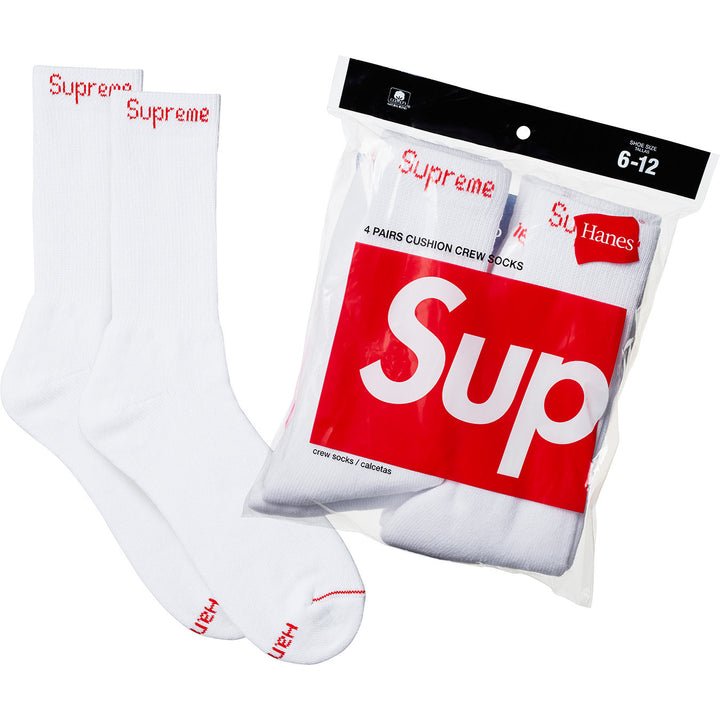 Supreme®/Hanes® Crew Socks 4 Un