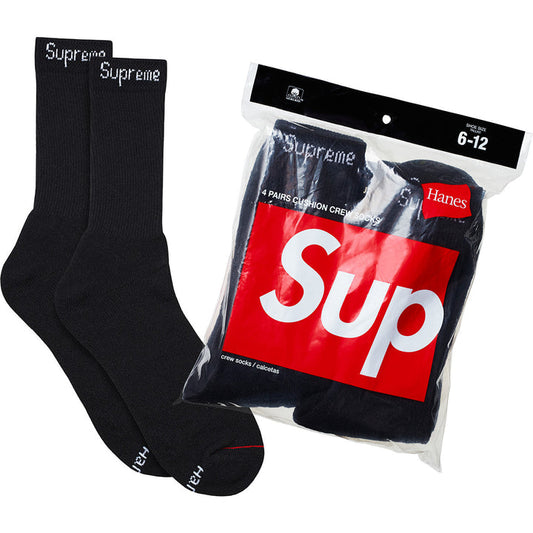 Supreme®/Hanes® Crew Socks 4 Un